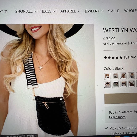 NEW PS WESTLYN WOVEN BAG - Picture 1 of 6